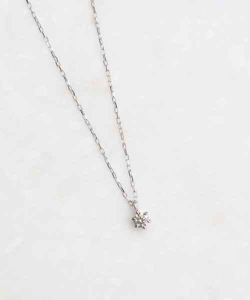 sowi ネックレス K10 0.05ct 一粒ダイヤ ネックレス「ECモール限定