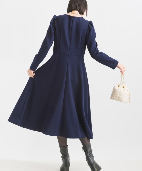 PICCIN ワンピース パール PICCIN PERLA ワンピース 取り外し可能パール襟ワンピース