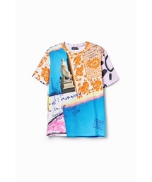 Desigual tシャツ 写真コラージュ Tシャツ メンズ : ZOZOTOWN