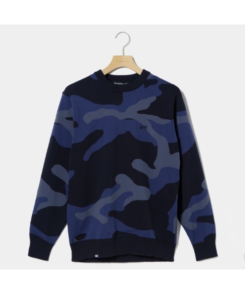 Rosasen セーター ニット 「Rosasen/GOLF」カモフラ柄インターシャ