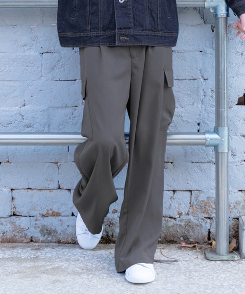 goaパンツ グレー GLAZOS パンツ 「セットアップ対応」トロトロ・カーゴパンツ