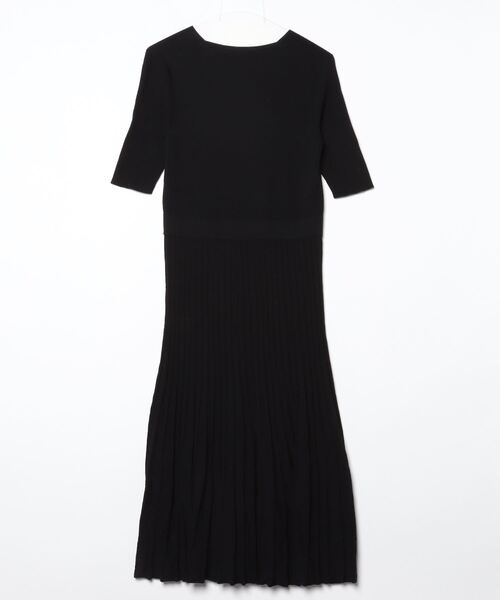 Demi-Luxe BEAMS」 ニットワンピース 38 ブラック レディース 