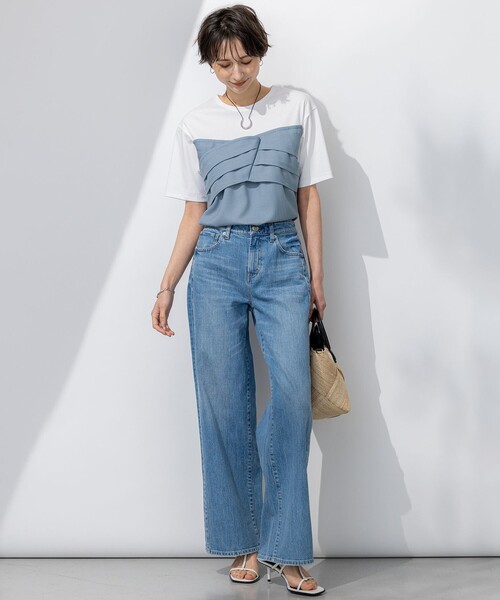 23区 tシャツ 「WEB限定カラーあり/洗える」スムースデザイン