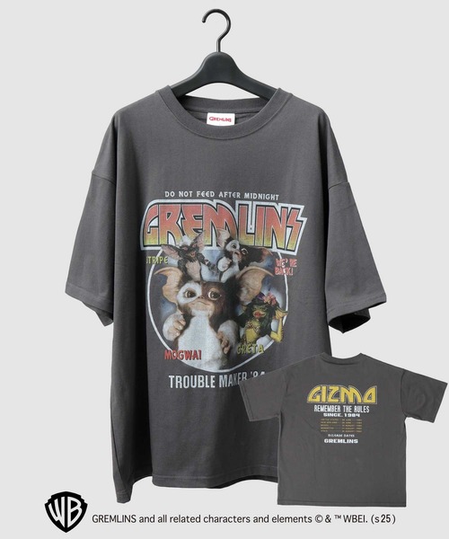 未使用 Tシャツ Sサイズ ブラック　タグ付　グレムリン A.M.S. tシャツ GREMRINS グレムリン 古着風 ギズモ プリント