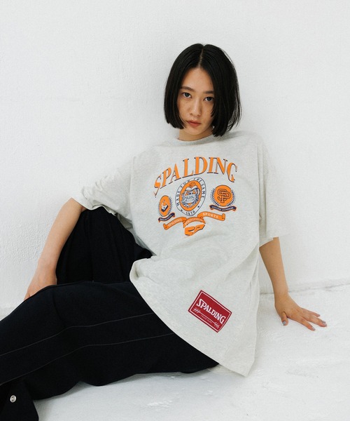 ADAM ET ROPE'（アダムエロペ） tシャツ 「別注」「SPALDING
