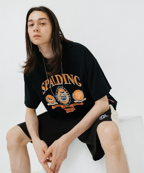 SPALDING LIONS BASKETBALL Tシャツ ADAM ET ROPE'（アダムエロペ） tシャツ 「別注」「SPALDING
