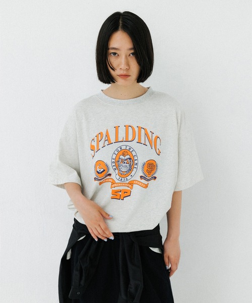 ADAM ET ROPE'（アダムエロペ） tシャツ 「別注」「SPALDING