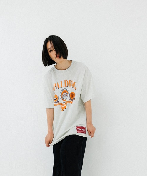 ADAM ET ROPE'（アダムエロペ） tシャツ 「別注」「SPALDING