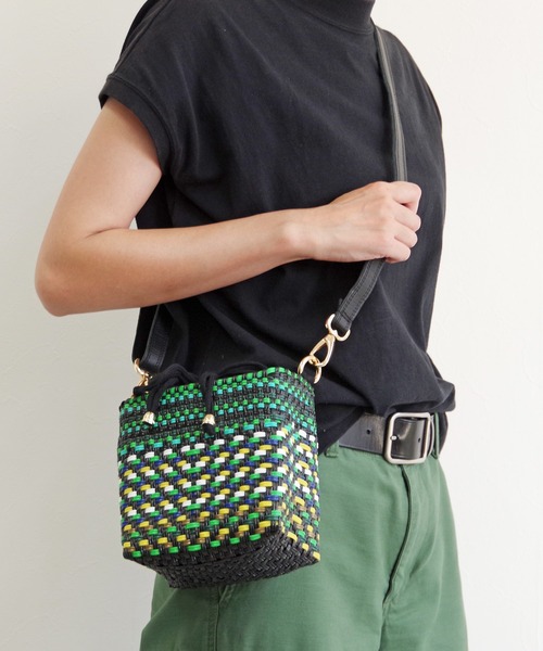 ウーヴン　ショルダーバッグ　メルカド WOVEN ウーヴン】Petite Shoulder Tote プティショルダートート