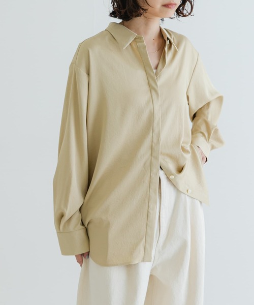URBAN RESEARCH ブラウス シャツ サテンシャツ レディース
