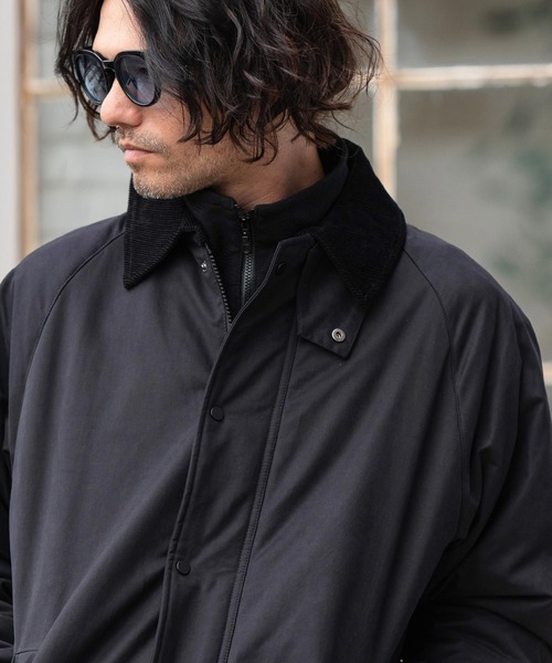 CAMBIO コート ジャケット mj10150- コーデュロイ襟ウェザー