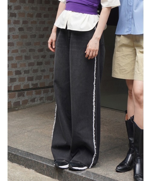 DIESEL　フリンジデニムジャケットとフリンジパンツセット DIESEL フリンジデニムジャケットとフリンジパンツセット