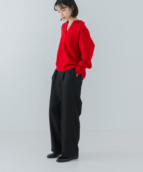 ニット セーター カシミヤ混強縮キーネックニットプルオーバー レディース URBAN RESEARCH ニット セーター カシミヤ混強縮キーネック