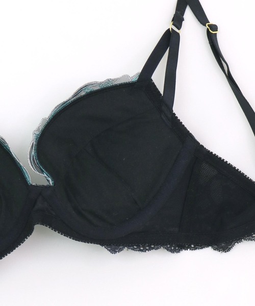 fran de lingerie ブラジャー ショーツセット 大胆なフラワー