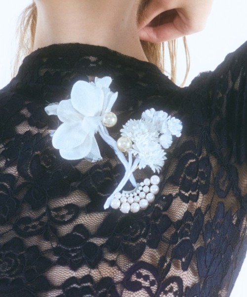 IRIS47（イリスフォーセブン） ブローチ 「IRIS 47」heather brooch
