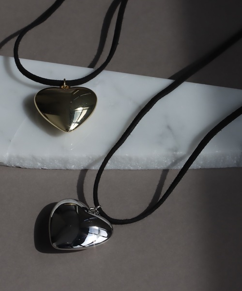 abaskdesign ネックレス ハートペンダントコードネックレス 長さ