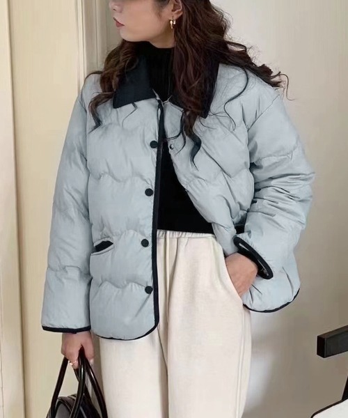 PXG レディース ダウンジャケット VENCE EXCHANGE ダウンコート ダウンジャケット メタリック中綿