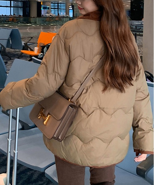 BLANC FICELLE ダウンコート ダウンジャケット 中綿 パイピング