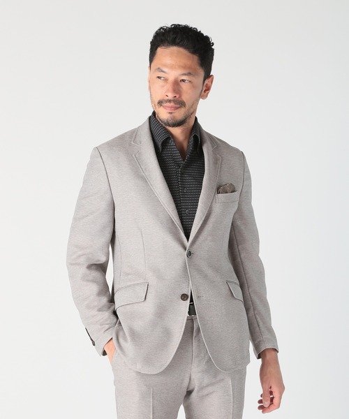 ジャケット テーラードジャケット 「ACTIVE TAILOR/アクティブテイラー」カラミメッシュストレッチジャケット メンズの画像