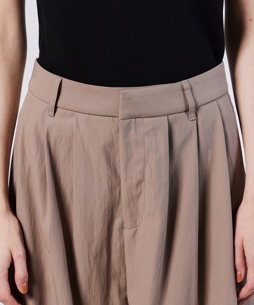 Sov. チノパン タックワイドチノパンツ レディース : ZOZOTOWN Yahoo