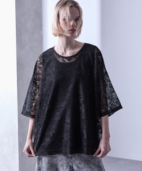  ★半袖 クルーネック ペイズリー トップス Tシャツ FREAK'S STORE tシャツ ヘビーウェイト NO-SIDE SEAM クルー