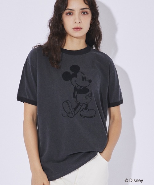 GOOD ROCK SPEED グッドロックスピード MICKEY MOUSE   プリントTシャツ   フロッキープリント　Tシャツ　ミッキーマウス GOOD ROCK SPEED tシャツ 追加1「GOOD / グッドロックスピード
