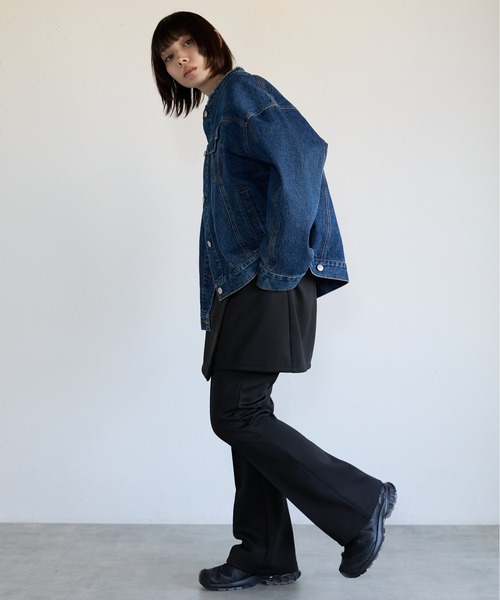 SOTT ジャケット ノーカラージャケット Collarless Denim Jacket ノー