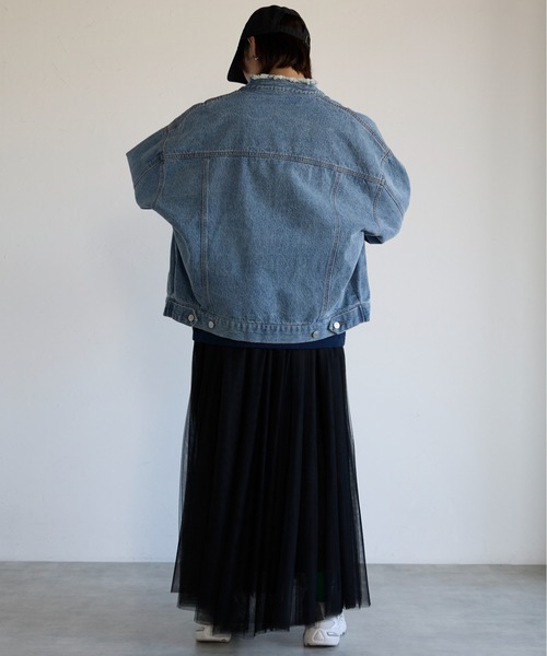 SOTT ジャケット ノーカラージャケット Collarless Denim Jacket ノー