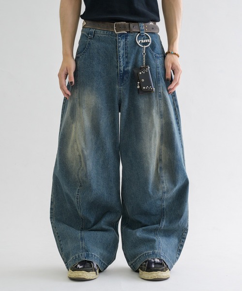 【タグ付き新品】 Switch slab wide denim pants epnok ジーンズ 「EPNK」Switch slab wide denim pants