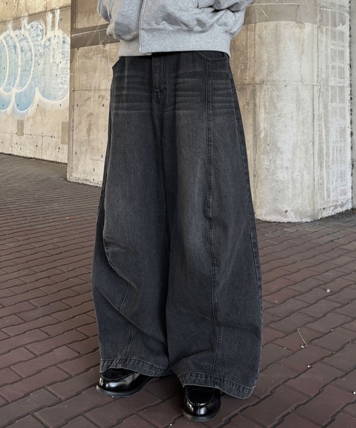 【タグ付き新品】 Switch slab wide denim pants epnok ジーンズ 「EPNK」Switch slab wide denim pants