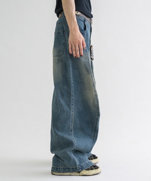 【タグ付き新品】 Switch slab wide denim pants epnok ジーンズ 「EPNK」Switch slab wide denim pants