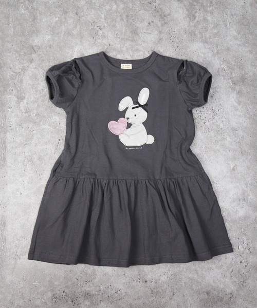 la poche biscuit ワンピース うさぎ柄ワンピース キッズ 子供服