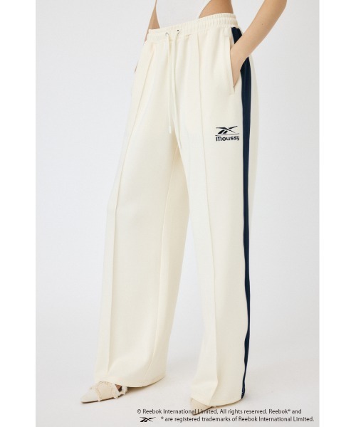 Reebok XL ホワイト ジャージパンツ 新品 MOUSSY スウェットパンツ ジャージ REEBOK TRACK パンツ