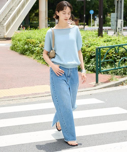 BABYLONE ニット セーター ニュアンスニットプルオーバー