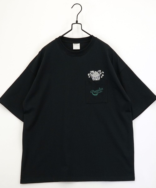 tシャツ レトロ ポップ 白 黒 Tシャツ ヘビーウェイト メンズ