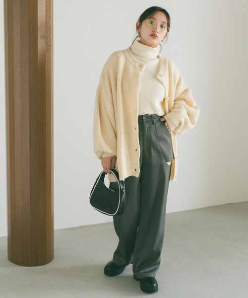 VANNIE U スラックス パンツ サイドカットアウトスラックス