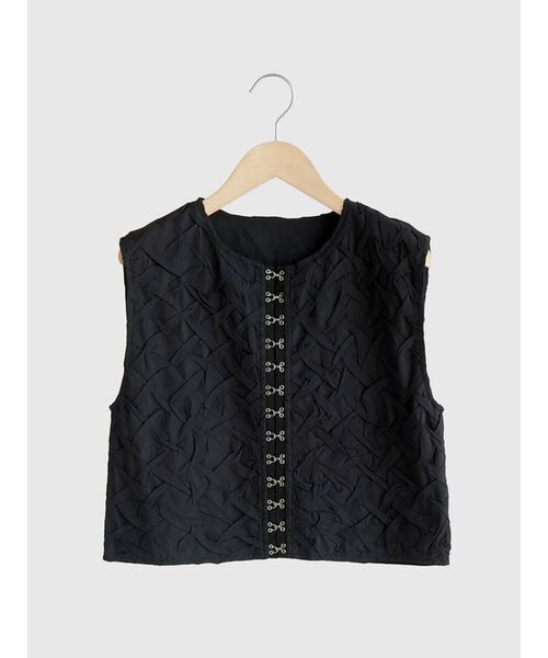 FIKA ニットベスト ジレ FIKA. ベスト ジレ Loop yarn knit vest レディース : ZOZOTOWN