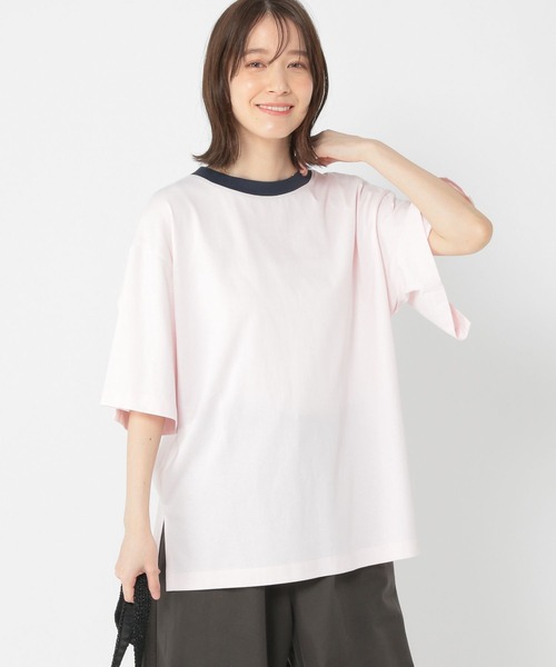 tシャツ PLACE STUDIO／ピンタックロゴTシャツセット レディース studio CLIP tシャツ 「WEB/一部店舗限定商品」USAコットン