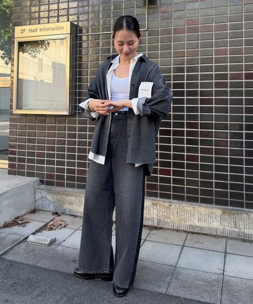 Johnbull(ジョンブル) ワイドパンツ ジーンズ デニム デニムパンツ Johnbull(ジョンブル) ワイドパンツ ジーンズ デニム デニムパンツ