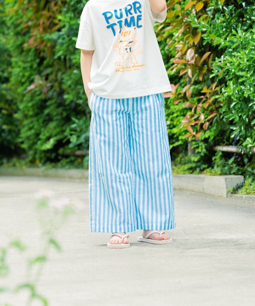 LOWRYS FARM パンツ ストライプパンツ 495478 キッズ 子供服