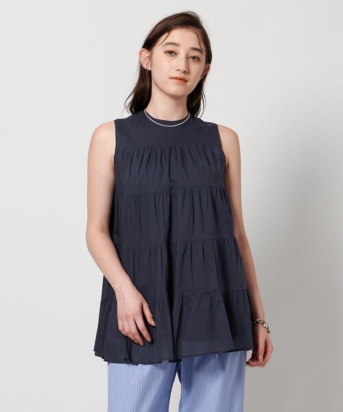 【新品】マリハMARIHAミューズのブラウス紺ネイビー MARIHA ブラウス シャツ 「一部別注」「MARIHA」ミューズの