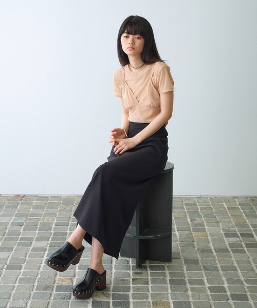 スカート　高級感のありお洒落 CODE A スカート sensual satin skirt : ZOZOTOWN Yahoo!店