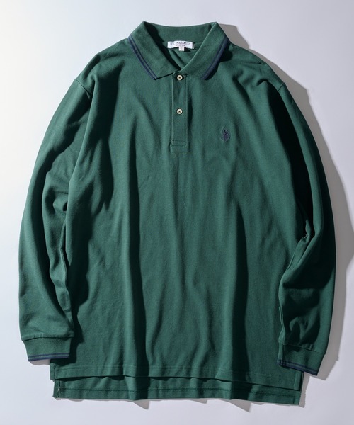 [U.S. POLO ASSN.] рубашка-поло с длинным рукавом M белый женский 