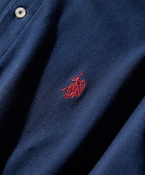 [U.S. POLO ASSN.] рубашка-поло с длинным рукавом M белый женский 