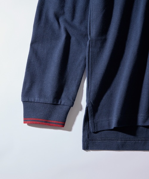 [U.S. POLO ASSN.] рубашка-поло с длинным рукавом M белый женский 