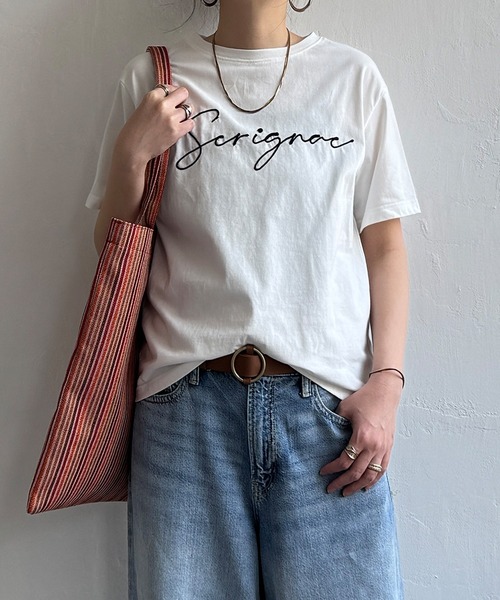 LBC tシャツ コード刺繍ロゴTシャツ レディース : ZOZOTOWN