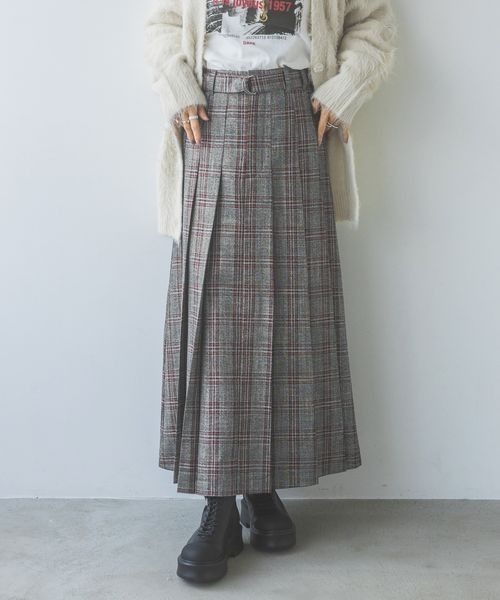 JEANASIS 今季プリーツスカート S JEANASIS 「JEANASIS」 プリーツスカート SMALL レッド系その他