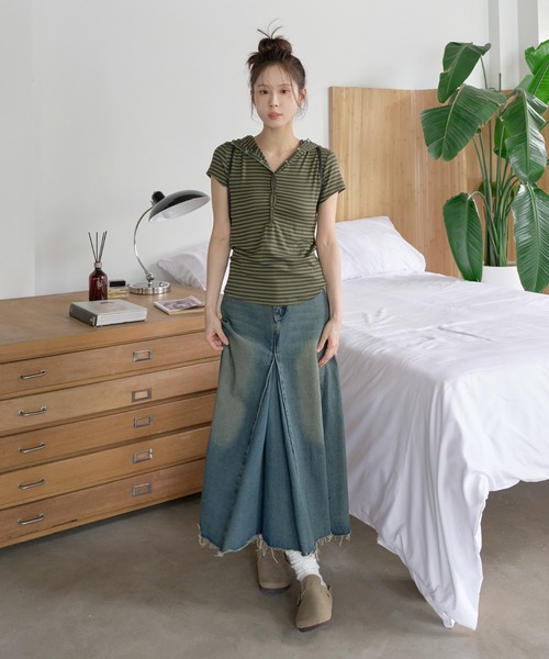 UNE MANSION tシャツ 「UNE ORIGINAL」 シルバースナップボタン