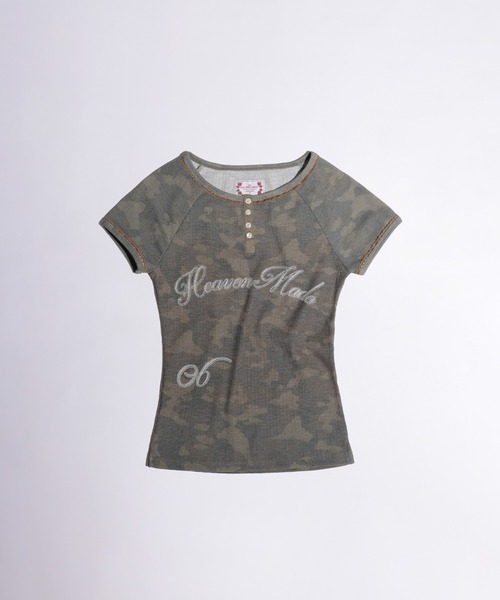 SCULPTOR（スカルプター） tシャツ Heavenly Button Down Camo Tee