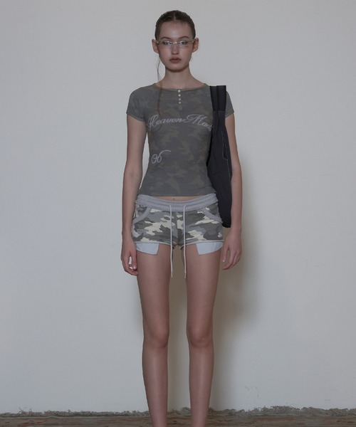 SCULPTOR 迷彩 トップス Tシャツ SCULPTOR（スカルプター） tシャツ Heavenly Button Down Camo Tee